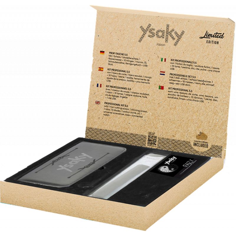 Kit de Coupe ciseaux + sculpteur + rasoir Ysaky