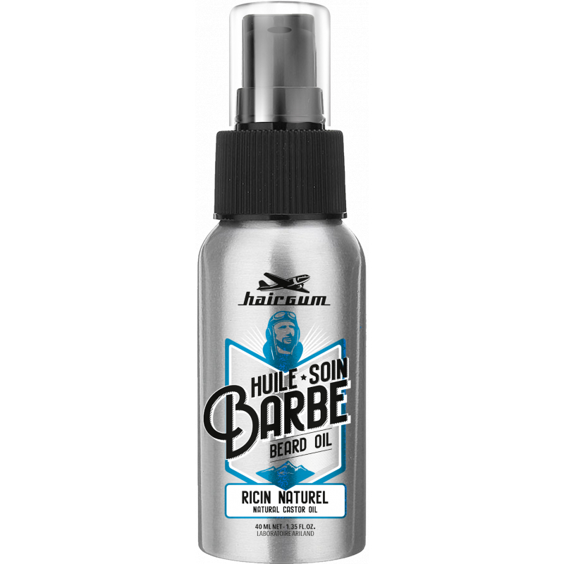 Huile de soin barbe Huile de Ricin Hairgum