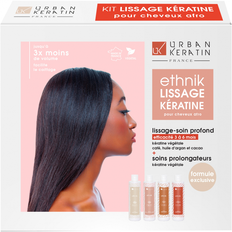 Urban Keratin ETHNIK Lissage Brésilien Kit 4 X 100 ml