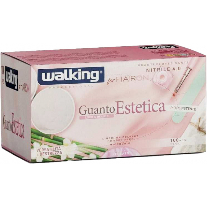 Gants Nitrile Esthétique Rose Nacré