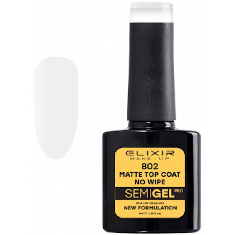 Semi Gel 802 Matte Top Coat No Wipe