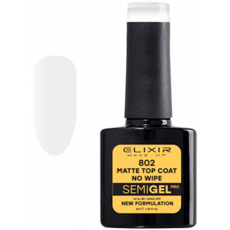 Semi Gel 802 Matte Top Coat No Wipe