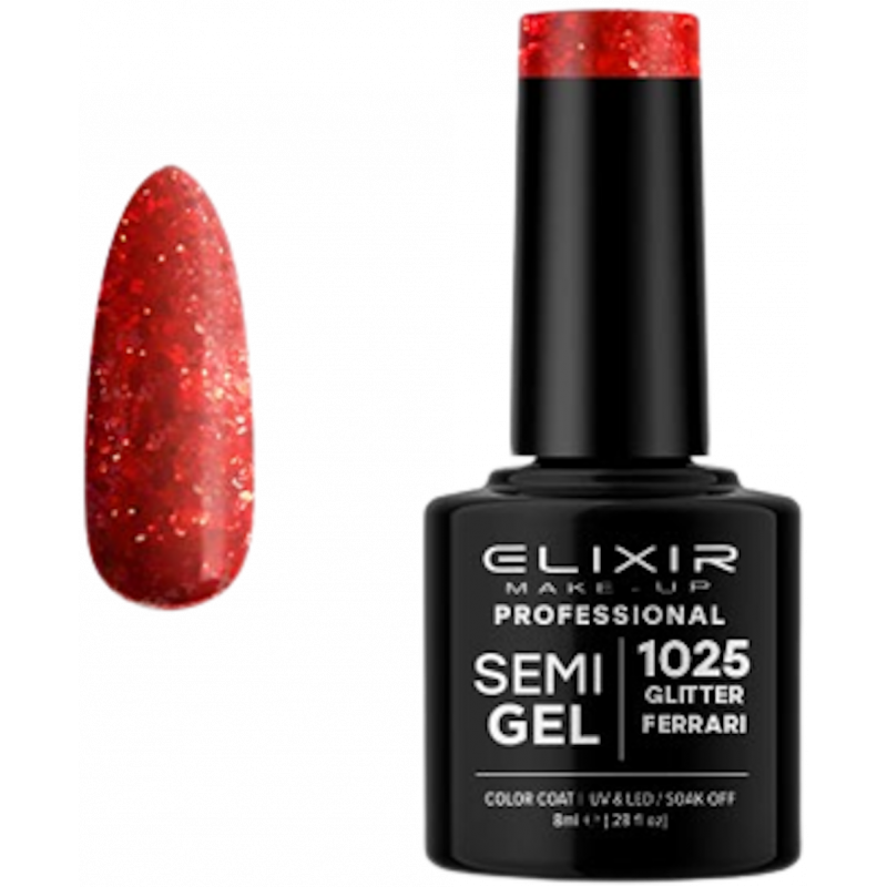 Semi Gel 1025 Glitter Ferrari