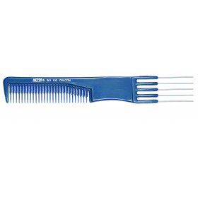 Peigne 5 Fourches Metal Bleu Celpron