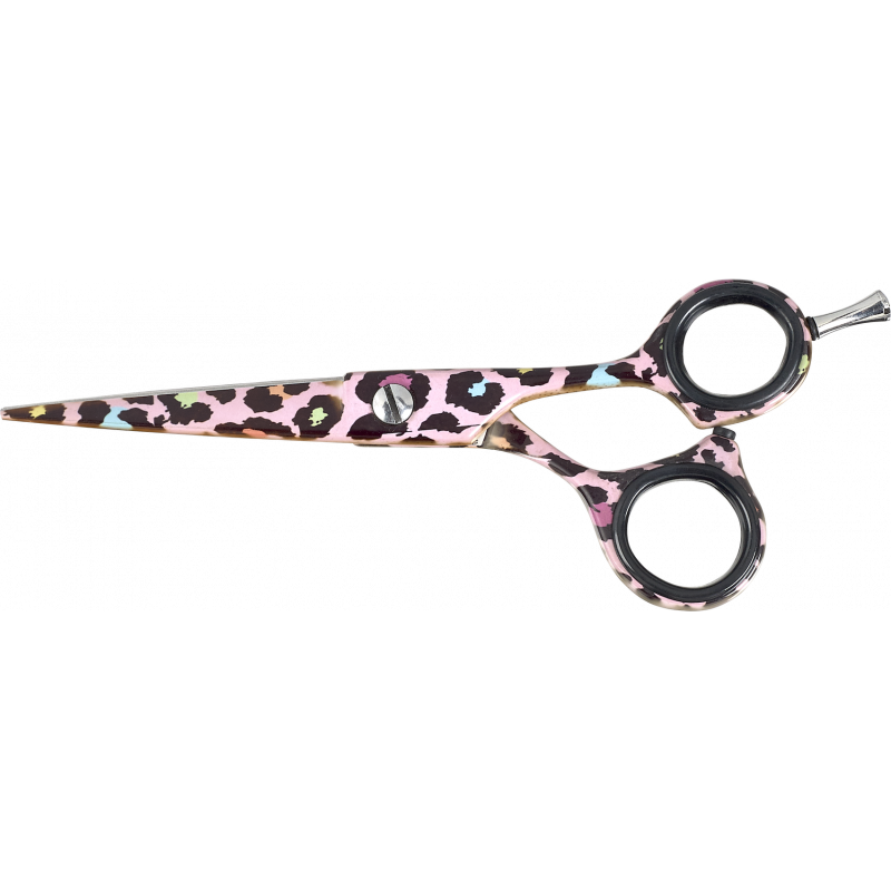 Ciseaux Ergonomique Pink Leopard 5,5"