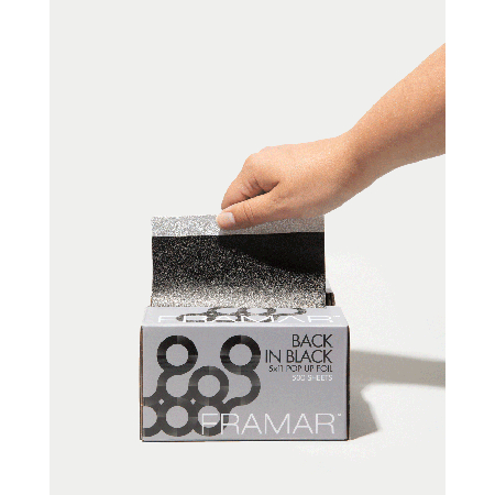 Aluminium Gaufré Back In Black Feuilles Pop Up500 pcs
