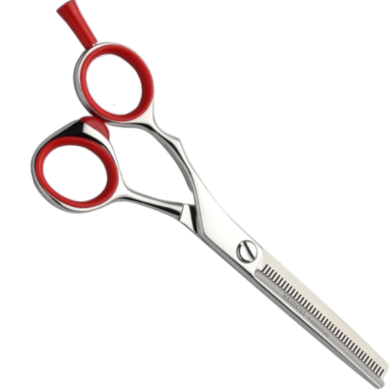Ciseaux Fashion Sculpteurs Gaucher Rouge 5'5 Hair Cut