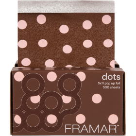 Aluminium Gaufré Chocolaté Dots Feuilles Pop Up500 pcs