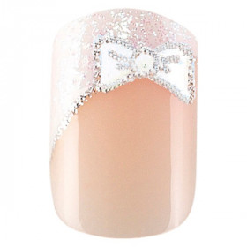 24 faux ongles Idyllic Nails French Bow 150082