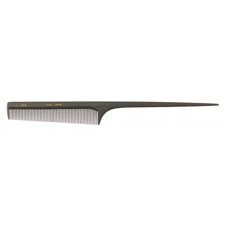 Peigne carbone à queue 213 21,5cm