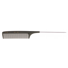 Peigne carbone à queue métal 257 21,2cm
