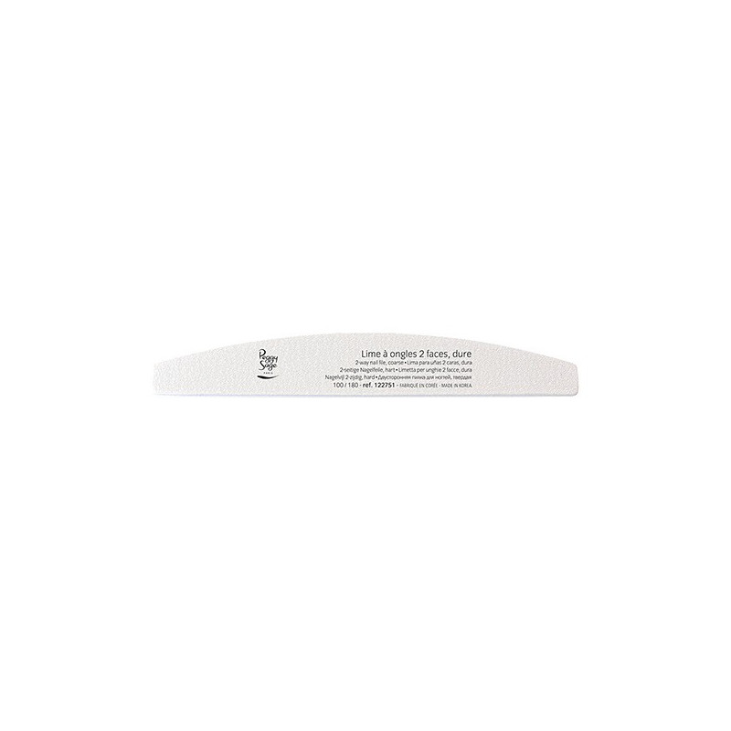 Lime 2 faces demi-lune 100/180 blanc dur 122751
