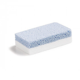 Pierre ponce blanc/bleu manucure pédicure 123002
