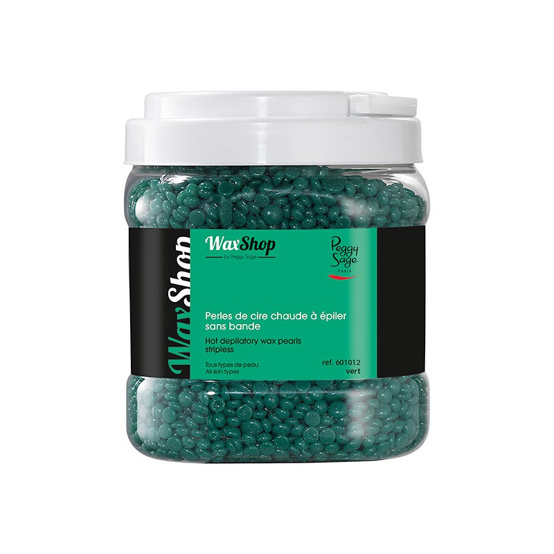 Perles de cire chaude à epiler 1kg vert 601012