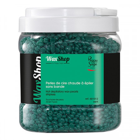 Perles de cire chaude à epiler 1kg vert 601012