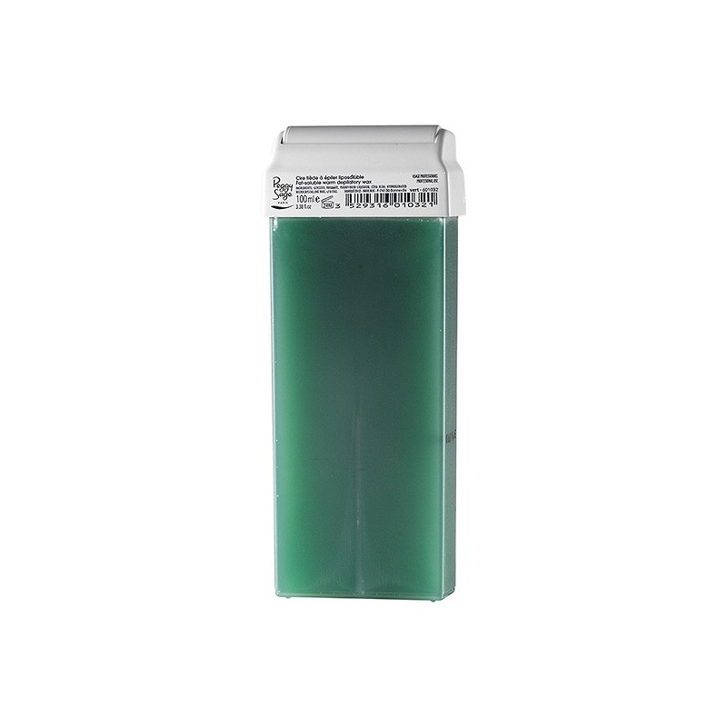 Cartouche cire tiède à épiler 100ml vert 601032
