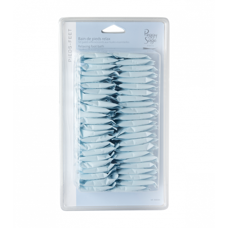 Bain de pieds relax 50 galets effervescents 550305