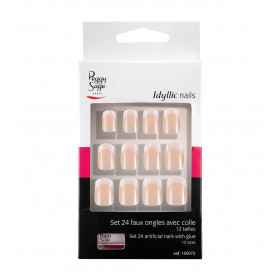 24 faux ongles Idyllic Nails French Large 150072