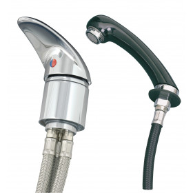 Mitigeur Chromé et DOUCHETTE PVC
