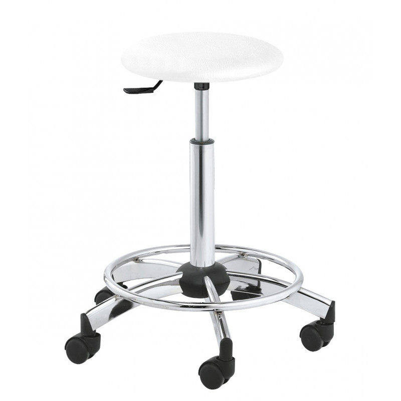 Tabouret Beausoleil avec pied cerclé
