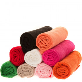 Serviettes éponge de couleur (la douzaine)