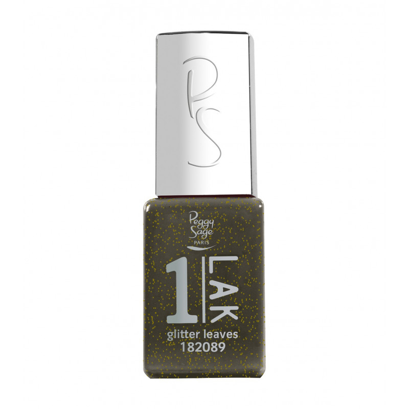 Vernis semi-permanent 1-LAK Glitter leaves 182089