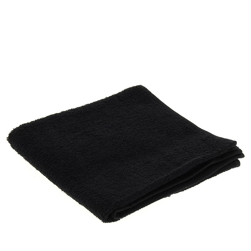 Serviettes éponge Grand Teint Noires  (la douzaine)