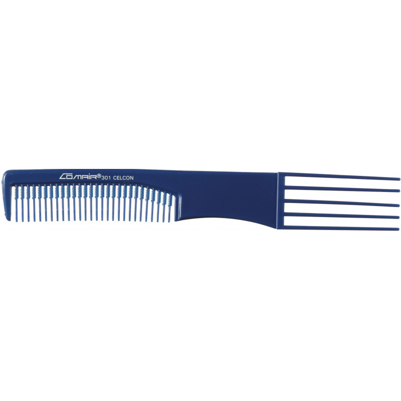 Peigne Bleu Metal 5 Fourches 19,5 cm Comair