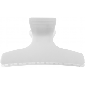 Pinces croco brushing  blanches 8 cm 710110