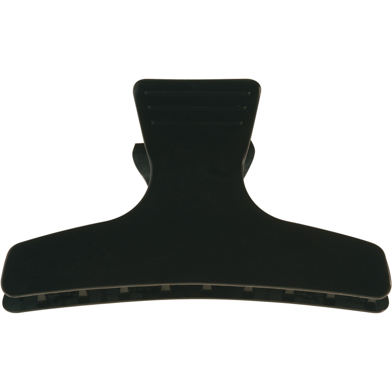 Pinces croco brushing noires  8 cm 710119