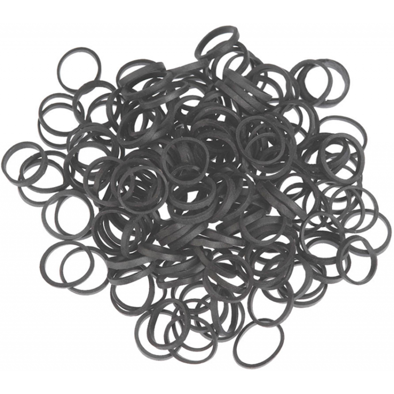 Elastiques Noires Ø 15mm