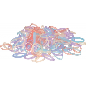 Elastiques Transparentes colorées Ø 15mm