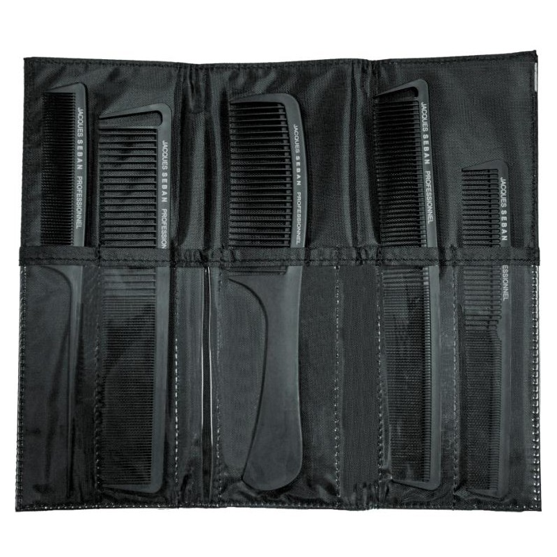 Trousse 5 peignes carbone