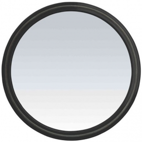 Miroir Rond Avec Poignee Noir
