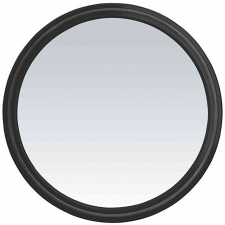 Miroir Rond Avec Poignee Noir
