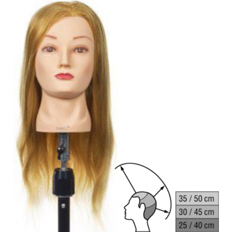Tête D’apprentissage Jessica Cheveux Blonds 35-45cm